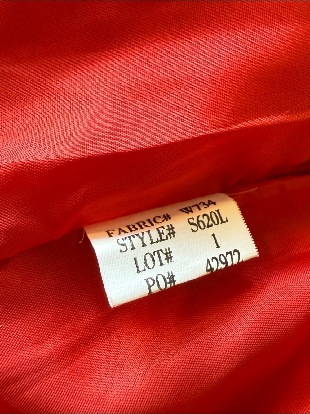 Women’s Linen Blend Trumpet Fit-and-Flare Skirt - fully lined - red - size 1 - Picture 6 of 8